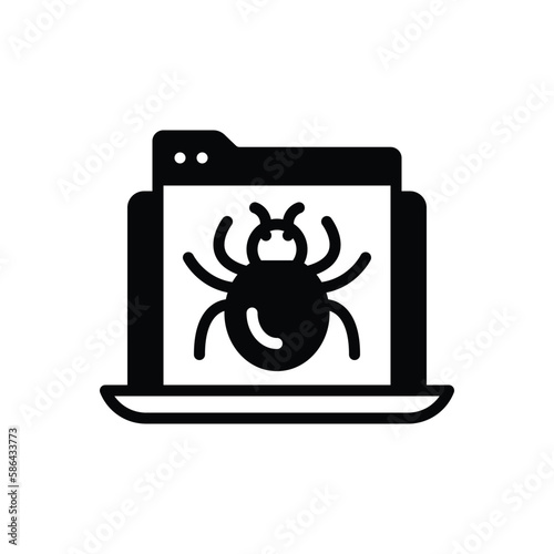 Black solid icon for debug
