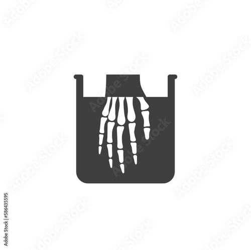symbol of corrosive, corrosive icon, vector art.
