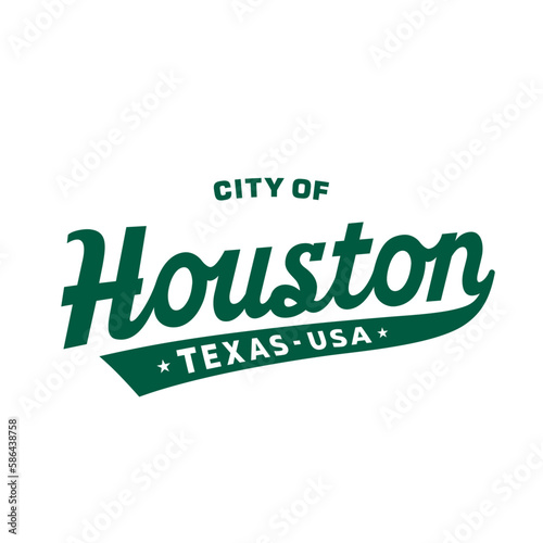 Houston Texas lettering design. City of Houston typography design. Vector and illustration.