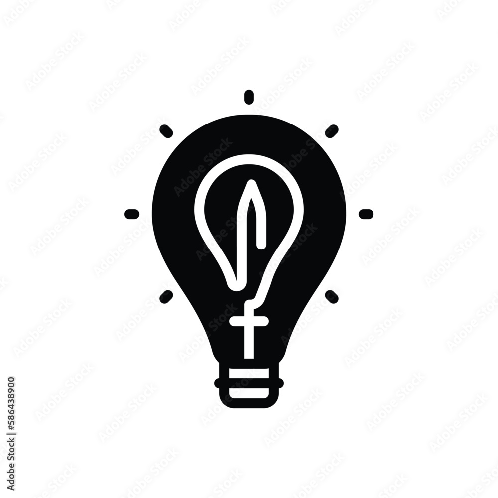 Black solid icon for conclusions Black solid icon for conclusions