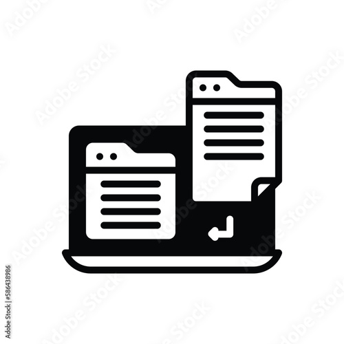 Black solid icon for reference