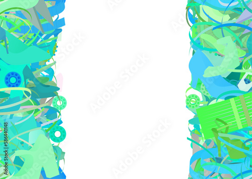Background pattern abstract design texture. Vertical seamless stripes. Border frame, transparent background. Theme is about pumps, yarn, confetti, pin, repeat, everyday, footwear, spool