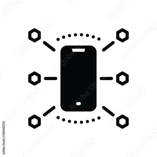 Black solid icon for characteristics