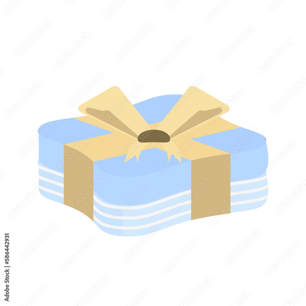 Gift Box Wrap Ribbon Horizontal Line Pattern Gift Box Wrap Ribbon Horizontal Line Pattern