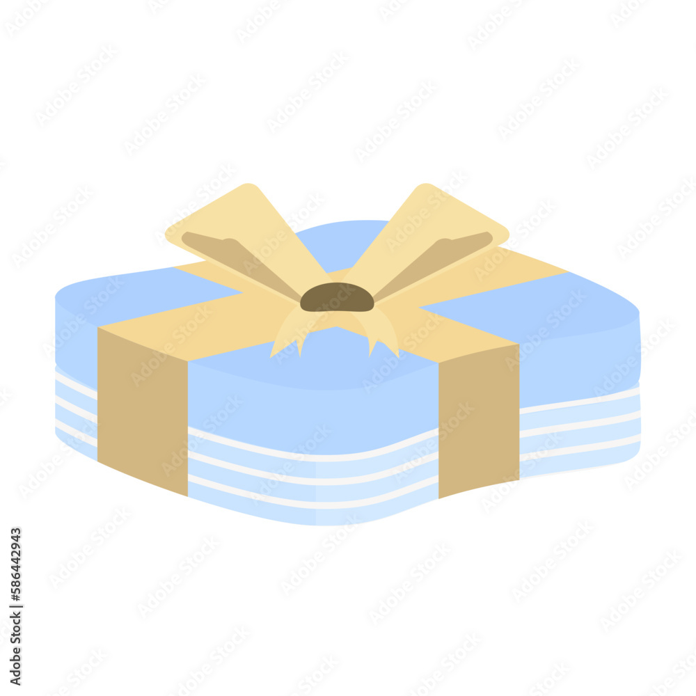 Gift Box Wrap Ribbon Horizontal Line Pattern Gift Box Wrap Ribbon Horizontal Line Pattern