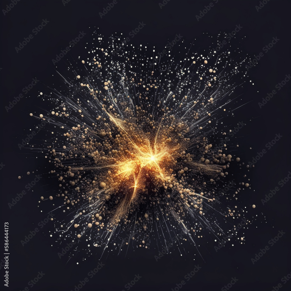 Christmas sparkler in haze with red light. Generative AI Christmas sparkler in haze with red light. Generative AI
