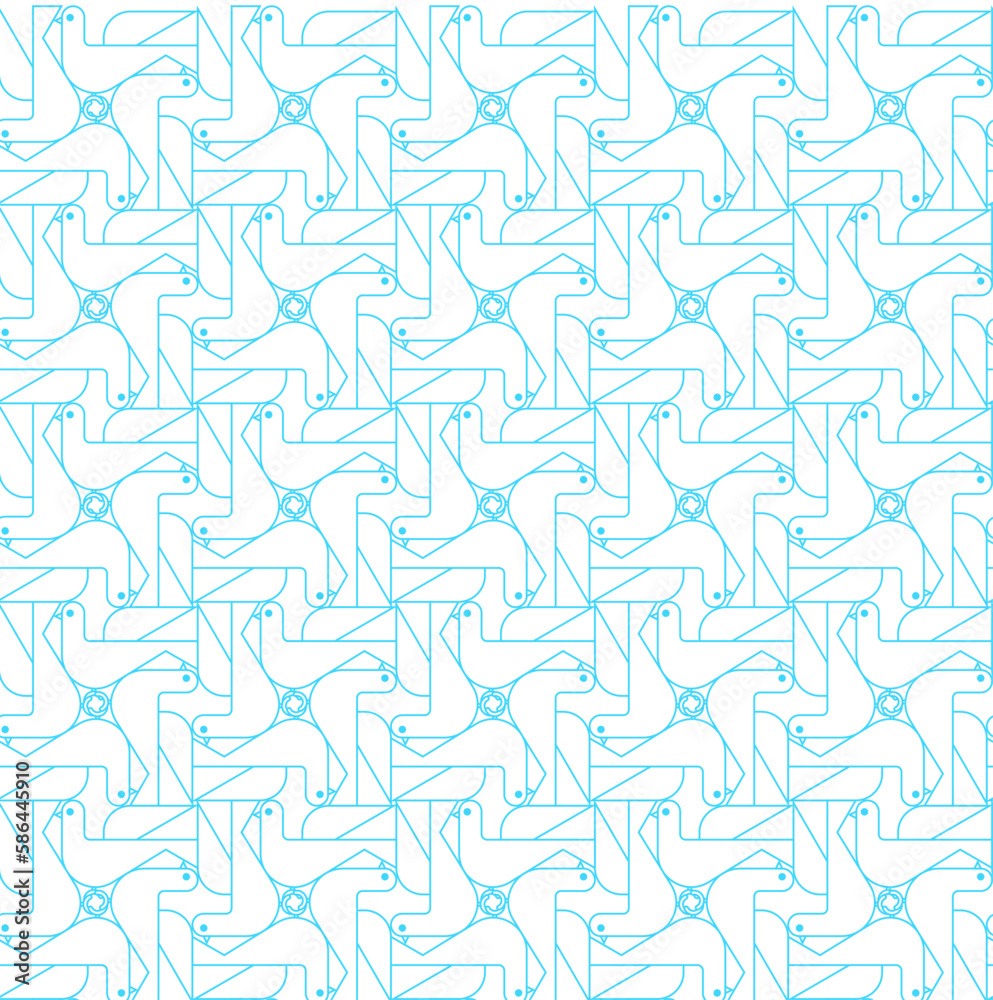 Dove geometric pattern seamless. pigeon background Dove geometric pattern seamless. pigeon background
