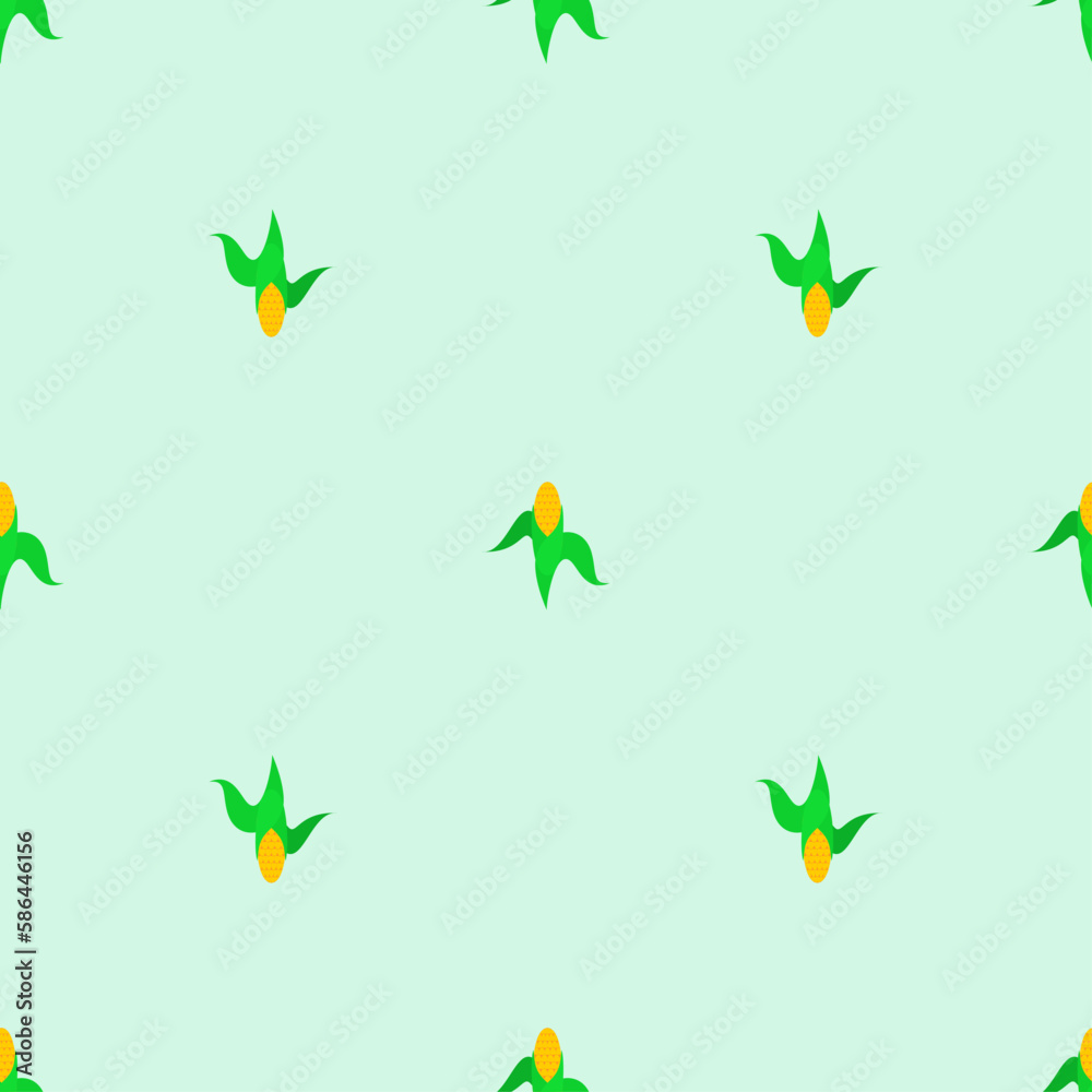Corn pattern seamless. Baby fabric texture Corn pattern seamless. Baby fabric texture