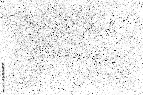 Black paint splatter isolated on white background. Distressed overlay texture. Water splash silhouette. Grunge design elements. Vector illustration  EPS 10.
