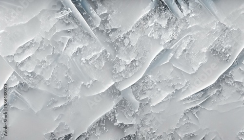 High-Quality Ice Texture - Crystals and Reflections