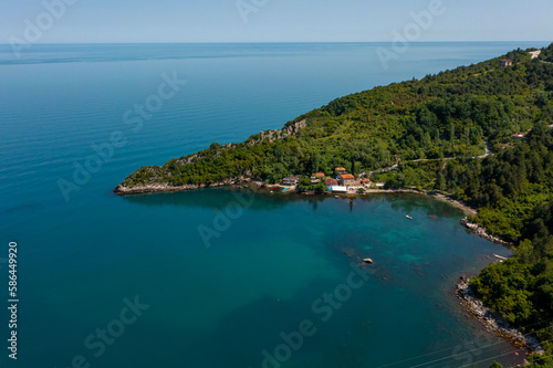 Gideros bay view, Cide, Kastamonu, Turkey, also the most beautiful natural Bay of your Black Sea, dating from the Genoese