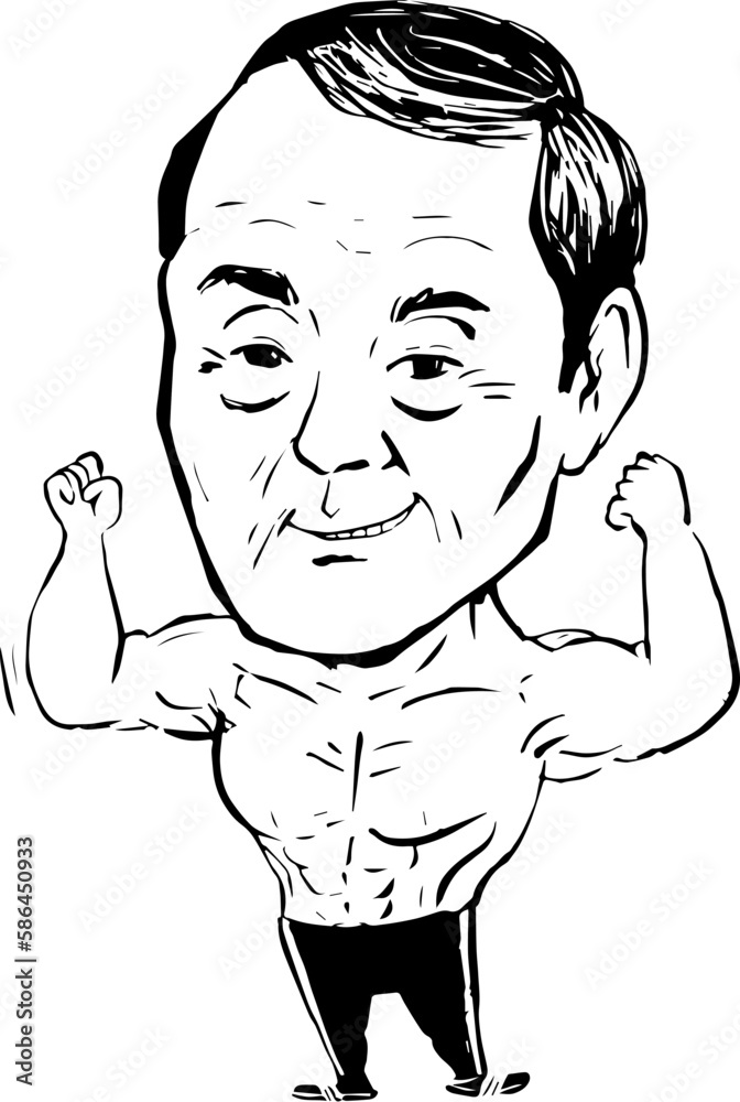 Obraz premium Elderly people who care themselves And exercise regularly.eps