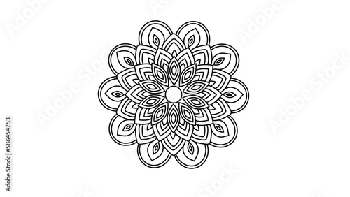 luxury flower mandala design
