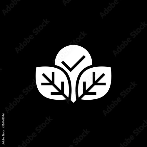 Carbon neutral icon logo. CO2 energy monoxide carbon ecology  icon isolated on black background 