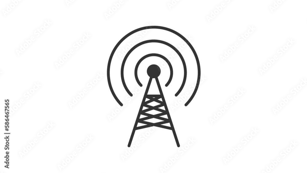 Hotspot, Communication concept animated icon
Hotspot, Communication concept animated icon