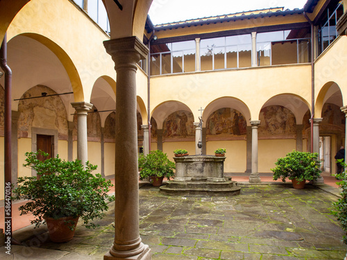 Italia, Toscana, Pistoia, La chiesa di San Francesco e il convento di San Francesco a Giaccherino sono un complesso architettonico pistoiese. photo