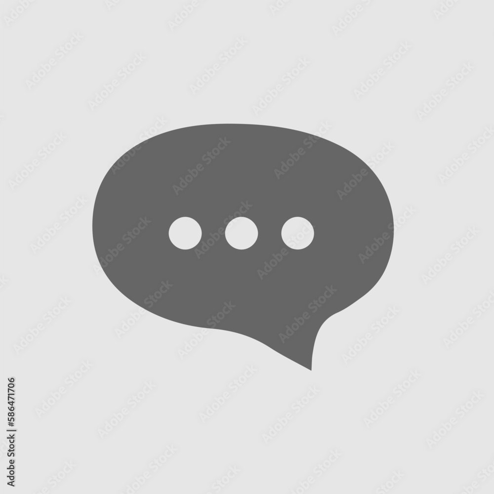 Chat bubble vector icon EPS 10. Chat bubble vector icon EPS 10.