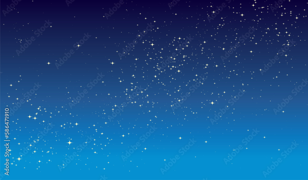starry sky in the night. vector background