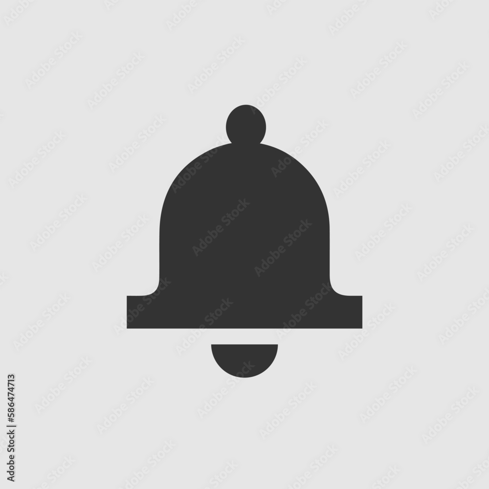 Bell vector icon. Simple silhouette vector illustration EPS 10. Bell vector icon. Simple silhouette vector illustration EPS 10.