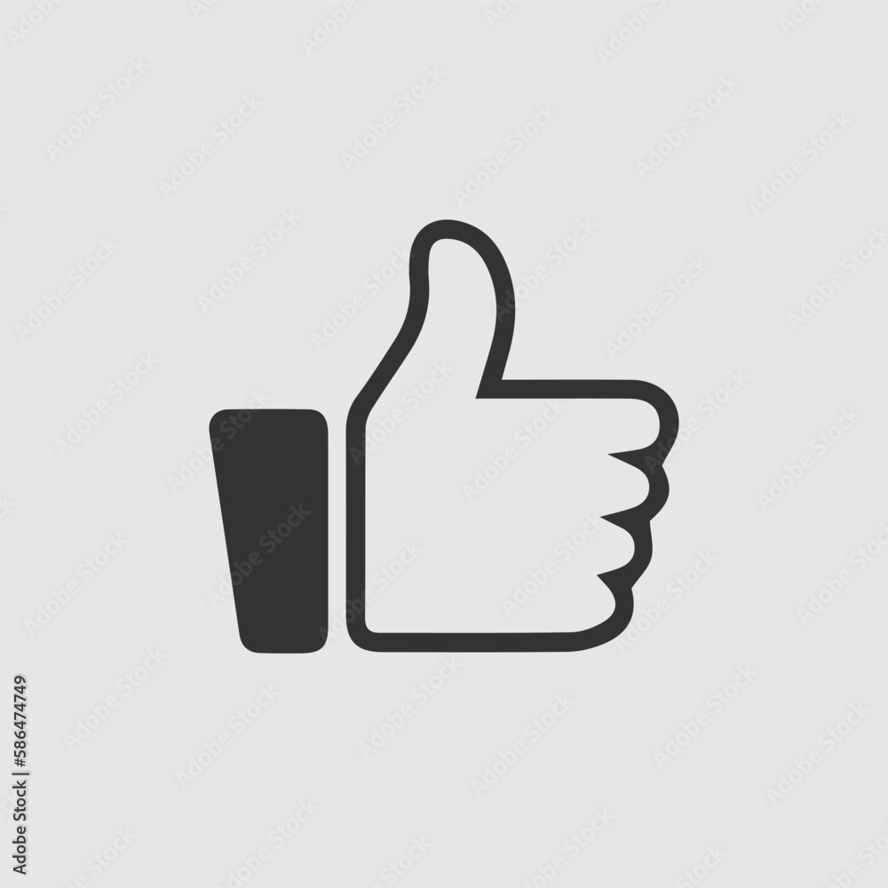 Thumb up vector logo icon. Like simple isolated sign symbol. Thumbs up. Thumb up vector logo icon. Like simple isolated sign symbol. Thumbs up.