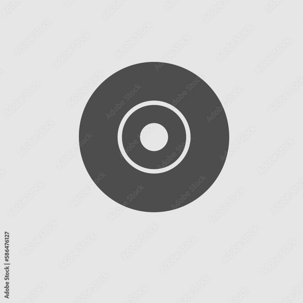 CD vector icon eps 10. Compact disc simple isolated illustration. CD vector icon eps 10. Compact disc simple isolated illustration.