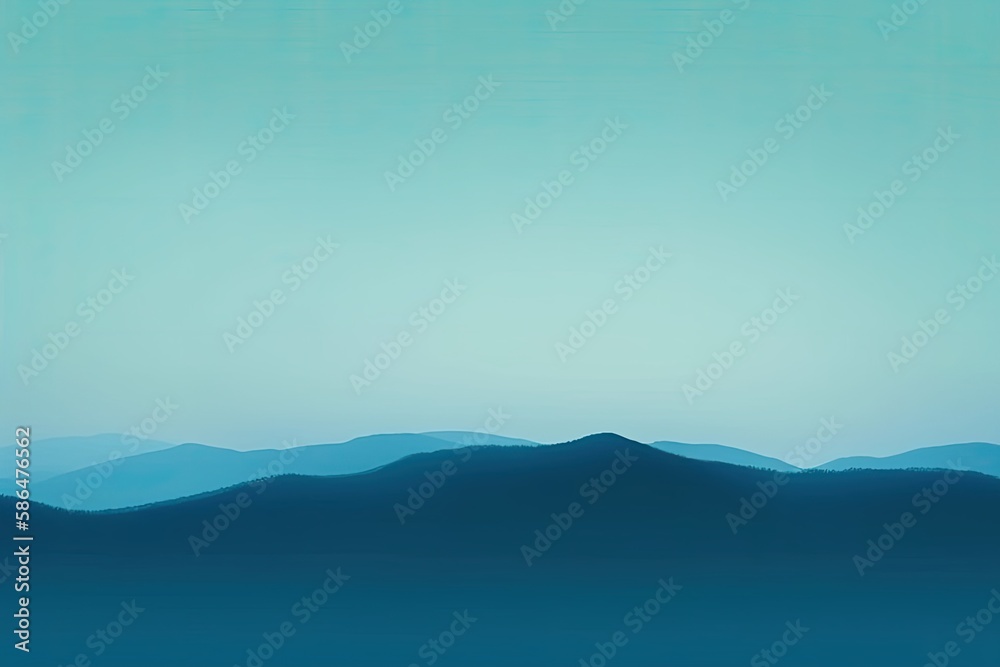 Vector blue landscape background