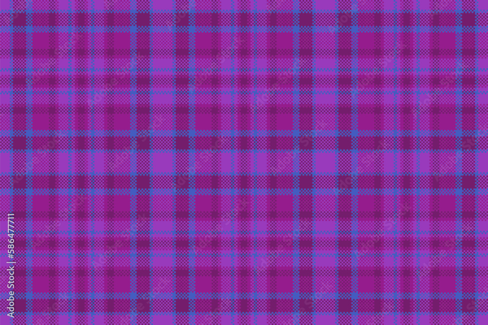 Seamless background check. Textile fabric texture. Vector tartan pattern plaid.