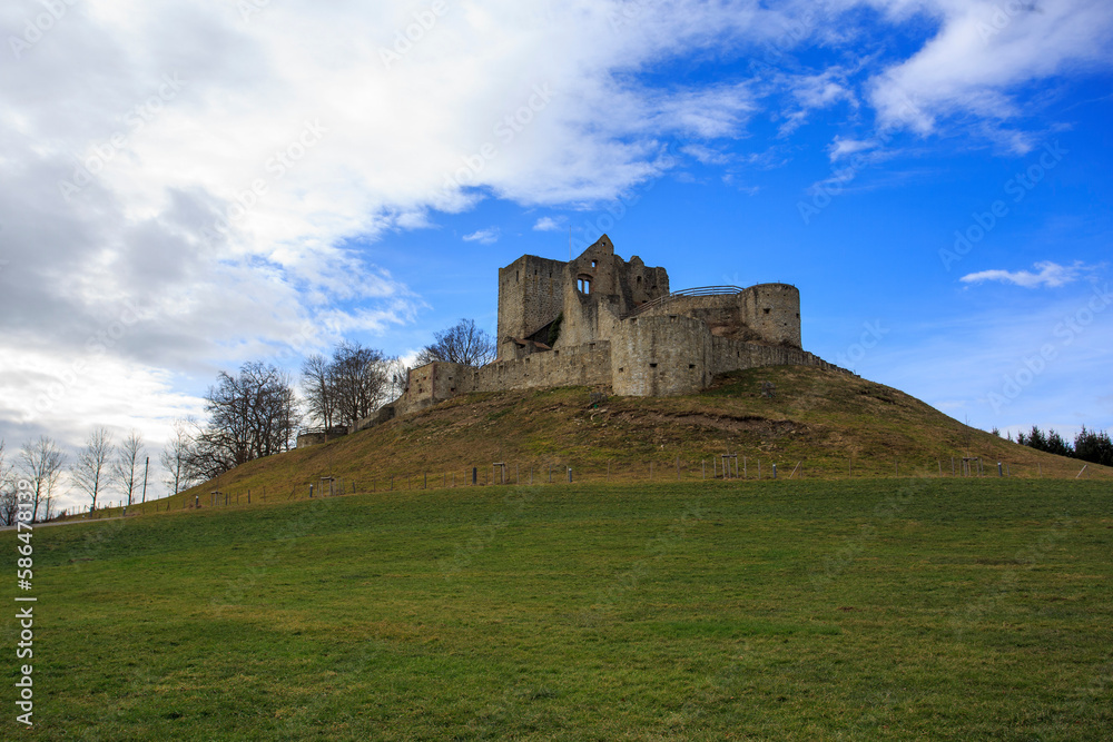 Ruine-Sulzberg bei Kempten, Allgaeu, Bayern, Deutschland