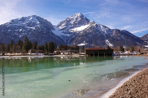 Heiterwanger See by winter, Tirol,  Austria photo