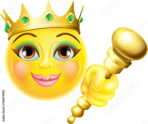 A queen or princess emotico...