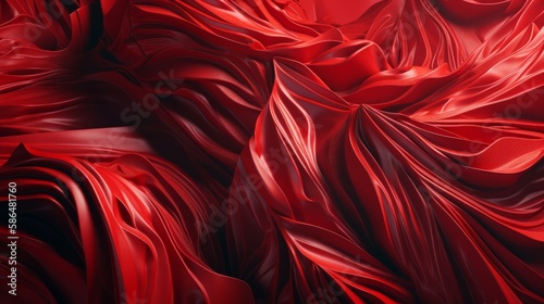 Red Velvet Background. Generative AI