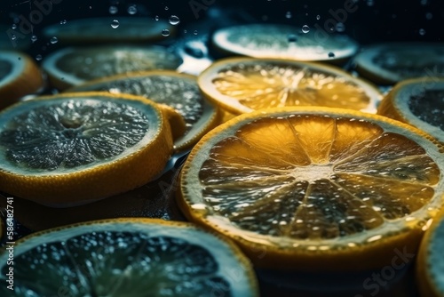 Drying grapefruits and oranges. Generative ai