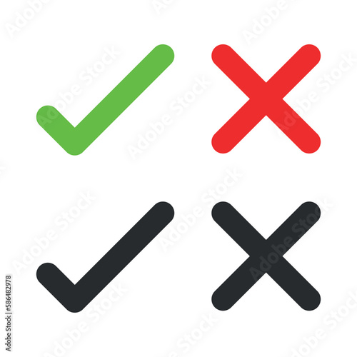 Brushed vector check mark sing, icon isolated from background