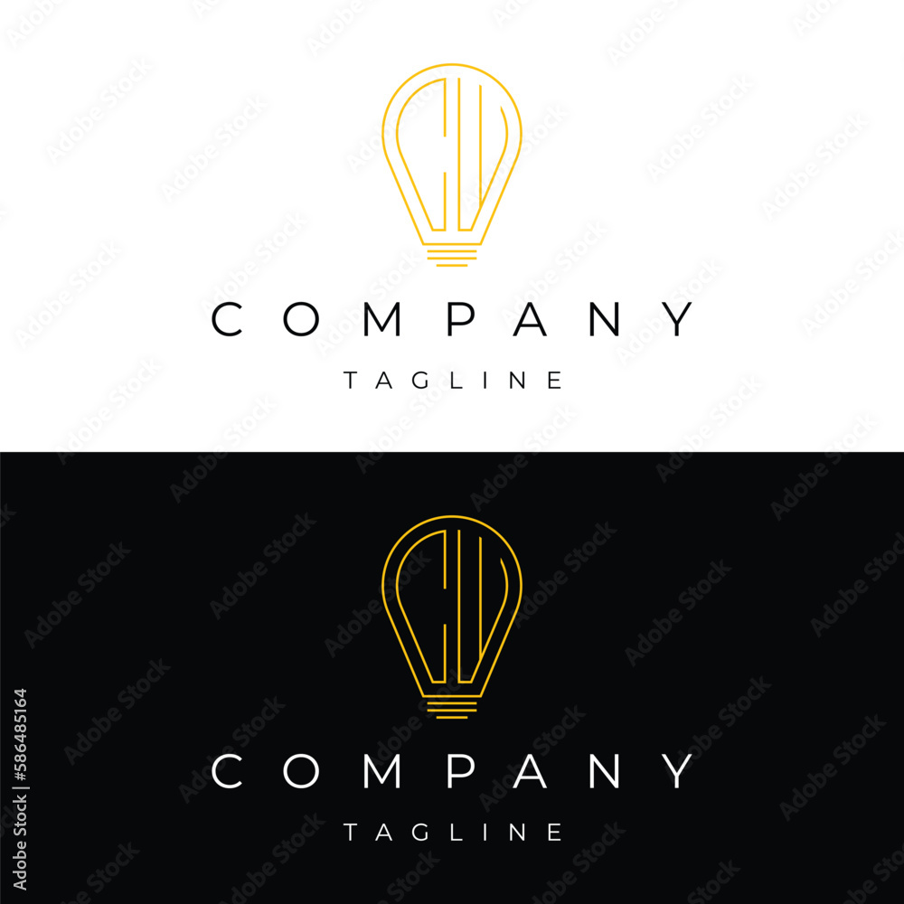 Letter CW initial lamp solution bulblight icon logo design vector template Letter CW initial lamp solution bulblight icon logo design vector template