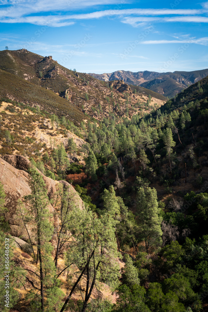 Overlook at Pinnacles National Park on a Summer Day