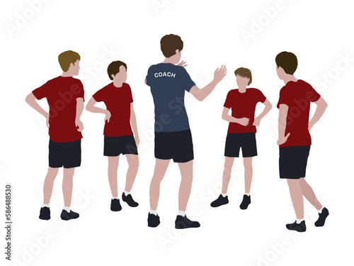 Sport Coaching in illustration graphic vector