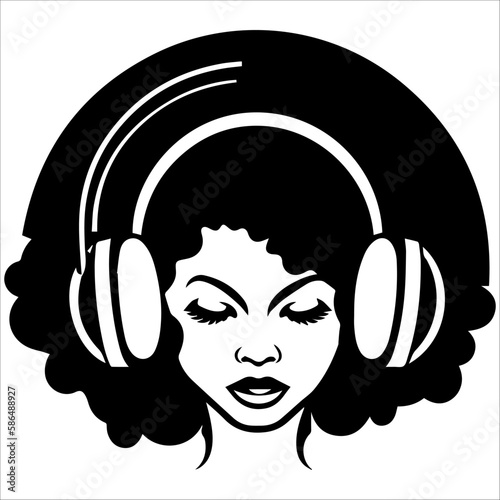 girl with afro hair