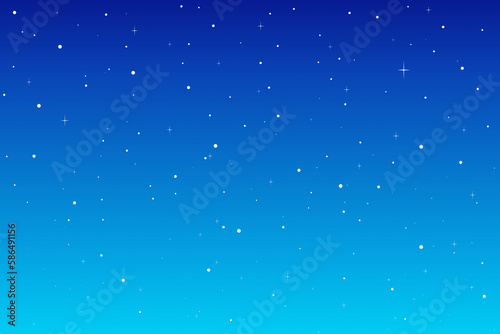 Night Sky Gradient Background Dark Blue Snowy Starry Stars Texture Bright Light Shading Wallpaper Page Illustration Atmosphere for Text Holidays Christmas Winter New Year Design