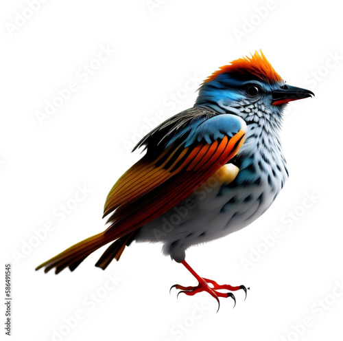 bird, isolated. no background, PNG, Generative AI