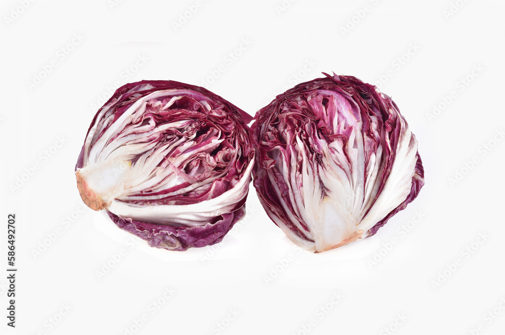 Fototapeta premium Purple cabbage isolated on white background