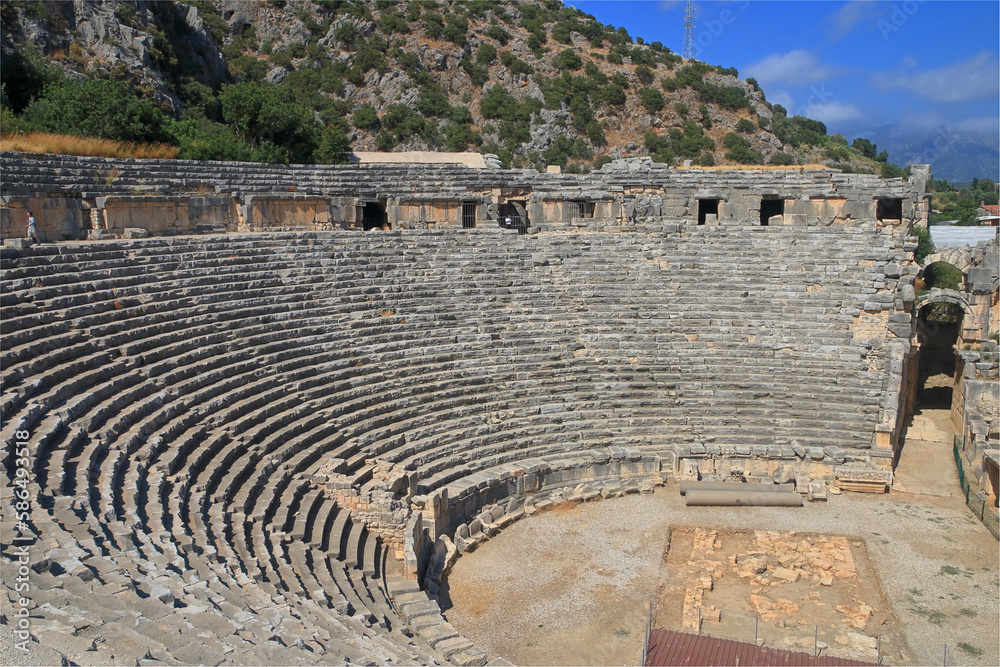 Antique theater in the ancient city of Myra.