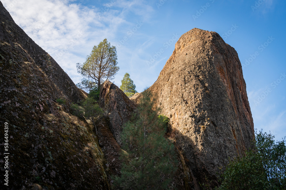 Cliff and Landscape of Pinnacles National Park