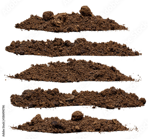 Set pile of soil photo