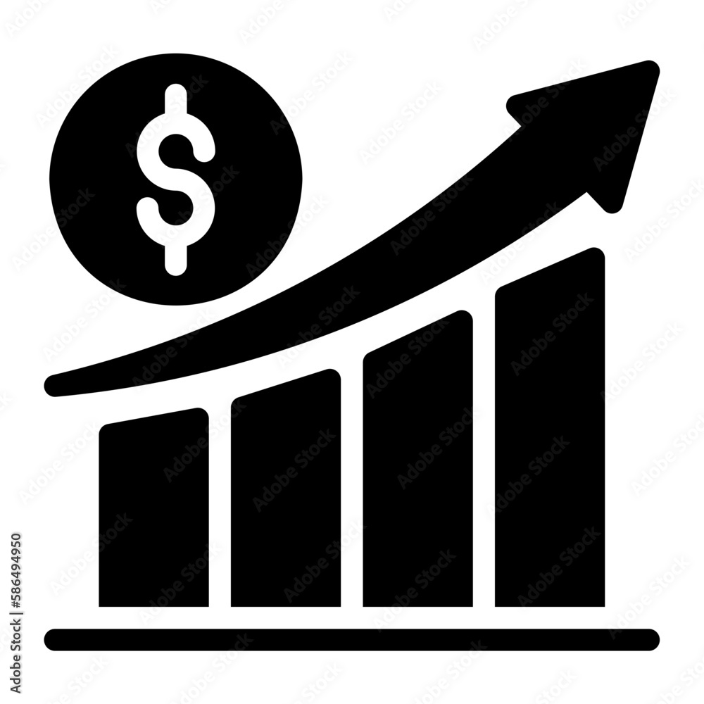 Φωτογραφία stock market glyph icon