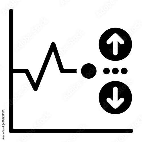 volatility glyph icon