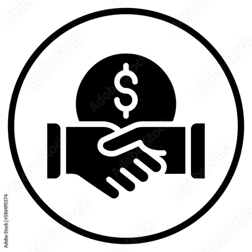 deal glyph icon