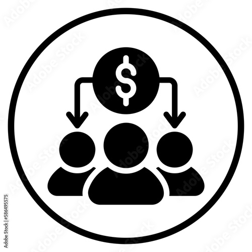 dividend glyph icon