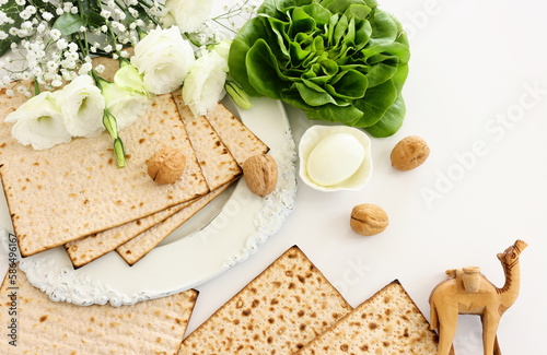 Pesah celebration concept  jewish Passover holiday 