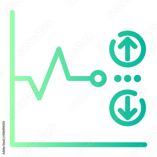 volatility gradient icon