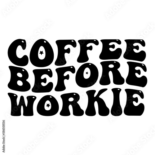 Retro Coffee T-shirt Design, Vector